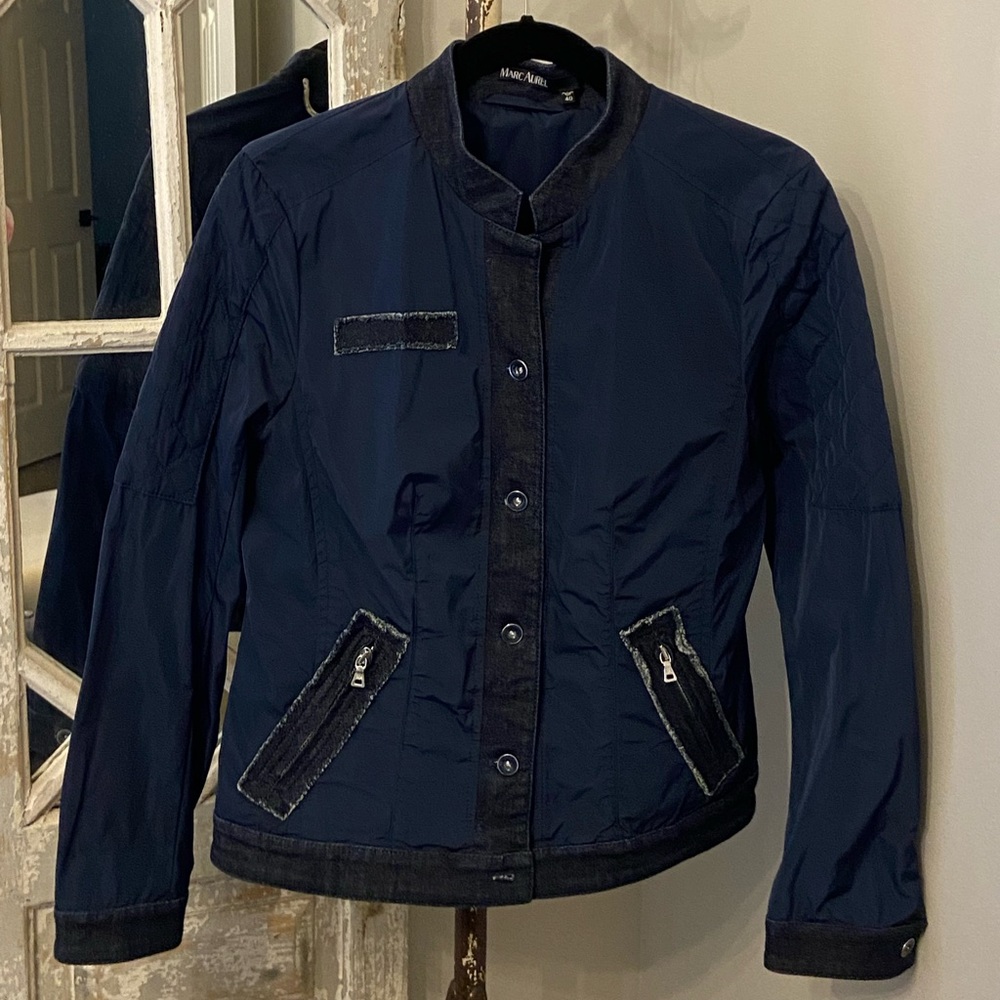 Navy/denim Marc Aurel blazer 40